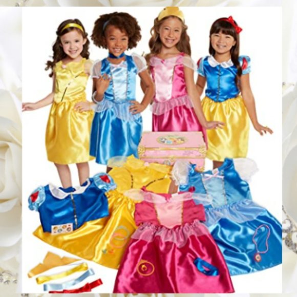 DISNEY PRINCESS Dress Up Trunk Deluxe 25 Piece [Disney Princess Shoe Boutique 4] - Picture 1 of 7